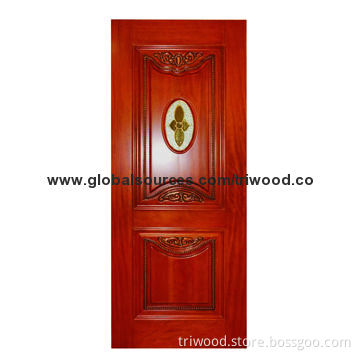 Solid Wood Door with 100% Solid Hard Wood and Environment-friendly Painting